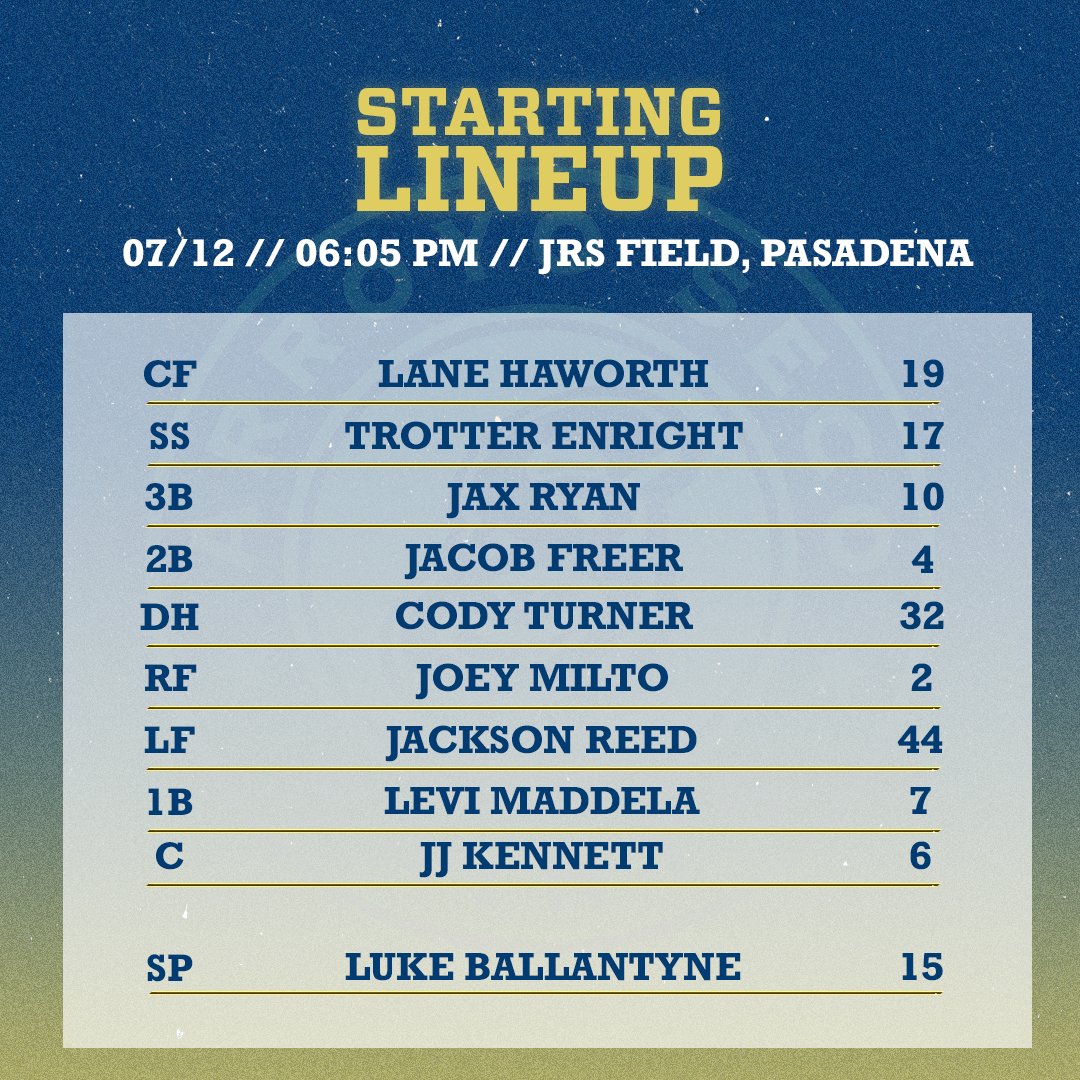 Tonight's starting lineup against the Oaks! #SaintsOfSummer #CCL2025