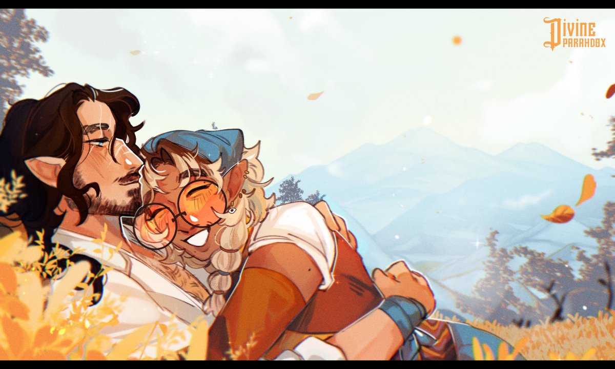 Artfight attack on my oomf BeetleBards!! 

ft his oc and arcanegold's oc 🌾🌿🌼

#artfight