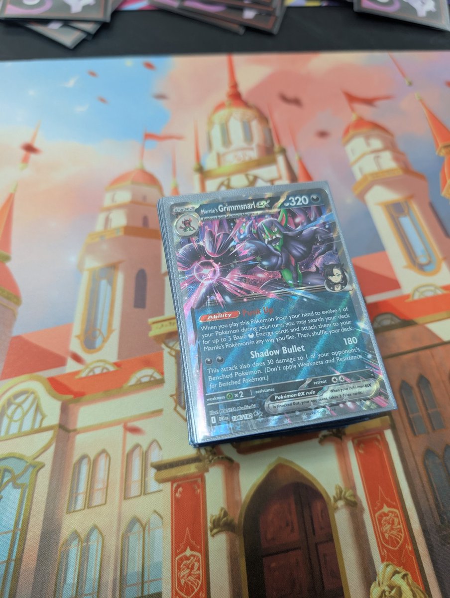 MBArtbase's tweet image. Trying some Grimmsnarl out at locals today, haven't played a single game in this deck, Goldmane estate give me luck!