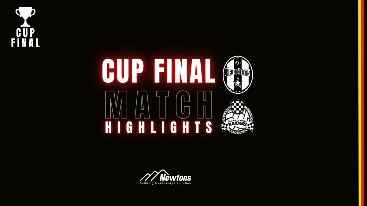 NE_MetroStars's tweet image. 🔴🟡 𝐇𝐈𝐆𝐇𝐋𝐈𝐆𝐇𝐓𝐒 🟡🔴 

Check out the highlights from our Federation Cup Final against Croatia.

MetroStars, 2025 South Australian Federation Cup CHAMPIONS! 

🎥 youtu.be/_roVgIOtwq0

#CupFinals #FederationCup #MetroStars