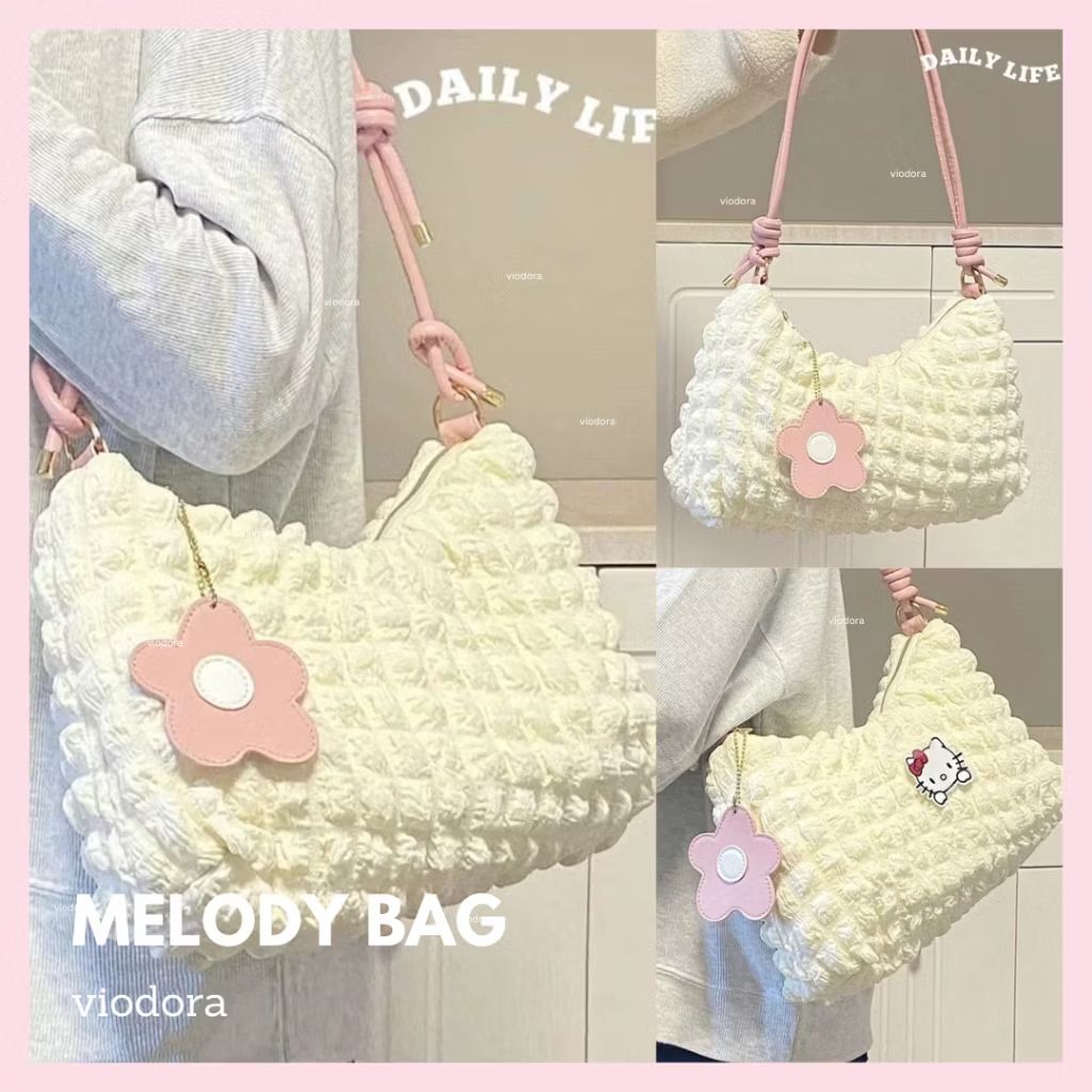 Us3_Tin's tweet photo. Cek Viodora - Melody Puffy Bag Tas Awan Wanita Selempang Gantungan Bunga Import Korea Imut Trend Y2K dengan harga Rp45.000. Dapatkan di Shopee sekarang! https://t.co/RSA9CNWGtR https://t.co/fOcuoqkCmi