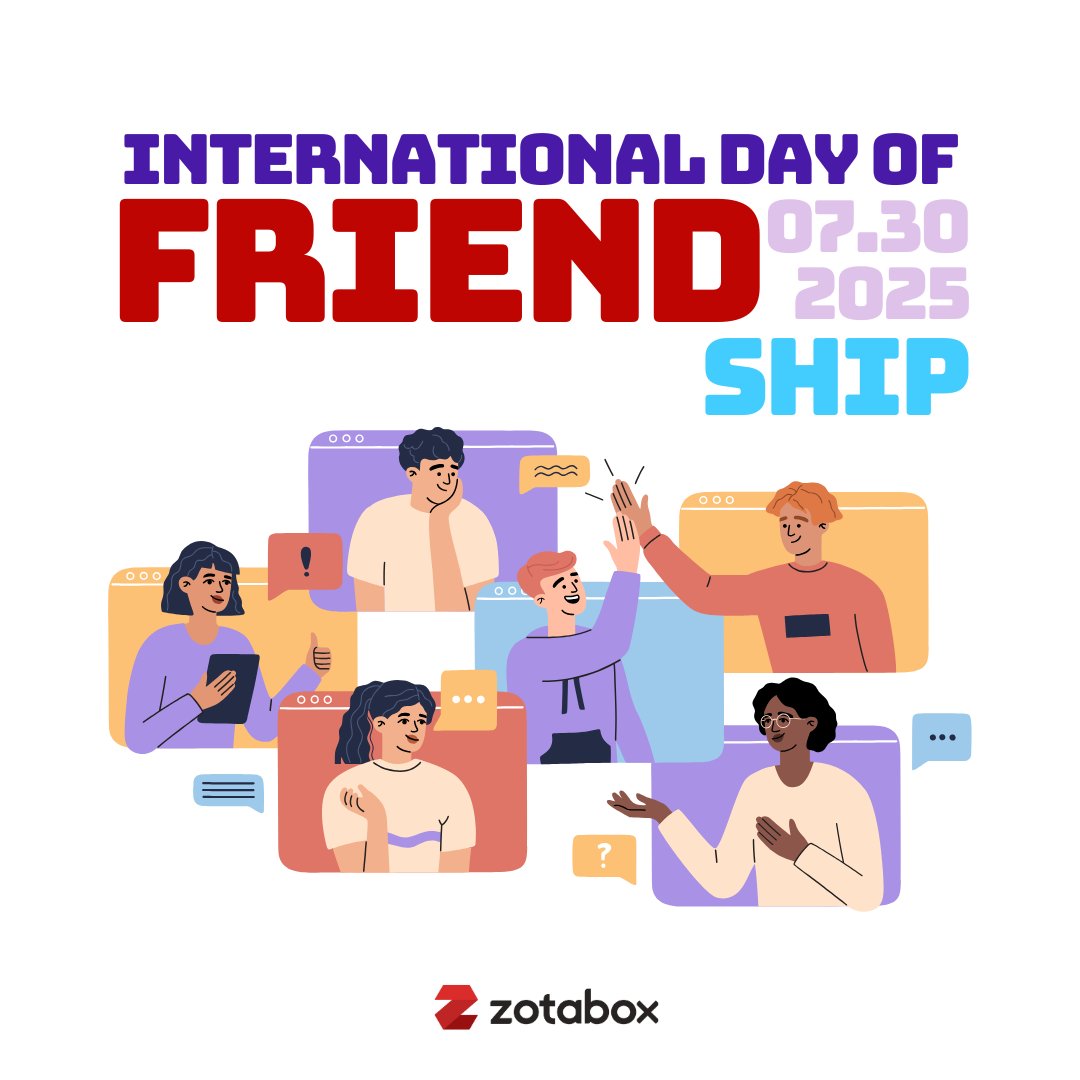 Zotabox (@zotabox) on Twitter photo π International Day of Friendship β Celebrate Connection
July 30 reminds us that trust, kindness, and support make every bond special - online and offline.
π Wishing you a day filled with warmth and gratitude.
#InternationalFriendshipDay #CelebrateConnection #BetterTogether π International Day of Friendship β Celebrate Connection
July 30 reminds us that trust, kindness, and support make every bond special - online and offline.
π Wishing you a day filled with warmth and gratitude.
#InternationalFriendshipDay #CelebrateConnection #BetterTogether