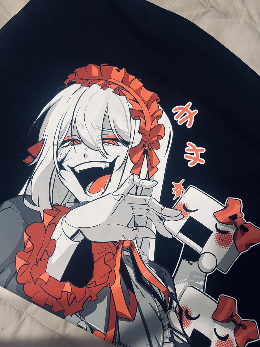 my <a href="/PorcelainMaid/">Jowol | Marionette VTuber</a> shirt came in, im in LOVE!! I got it in the biggest size so I can wear it like a dress and it’s easily one of the most comfortable tshirts I have dude AHHH