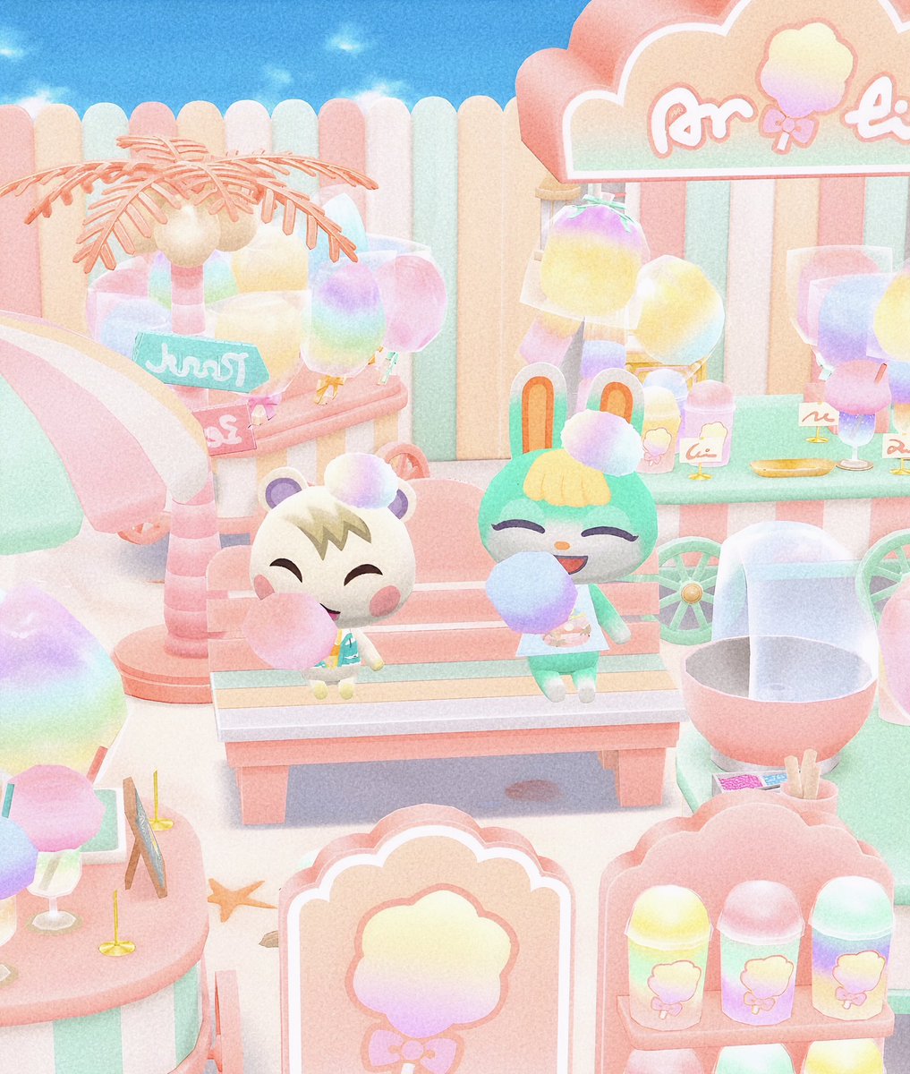 chitosecozy's tweet image. わたあめが似合うBoys🍬ｶﾜｲｲ

#ポケ森
#ポケ森コンプリート
#ACPC