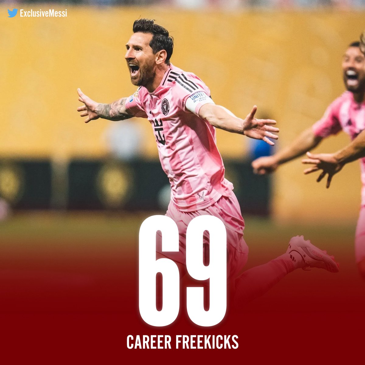 ExclusiveMessi's tweet image. π¨ LIONEL MESSI IS NOW ONLY 8 FREEKICKS AWAY FROM THE MOST FREEKICKS OF ALL TIME π€―