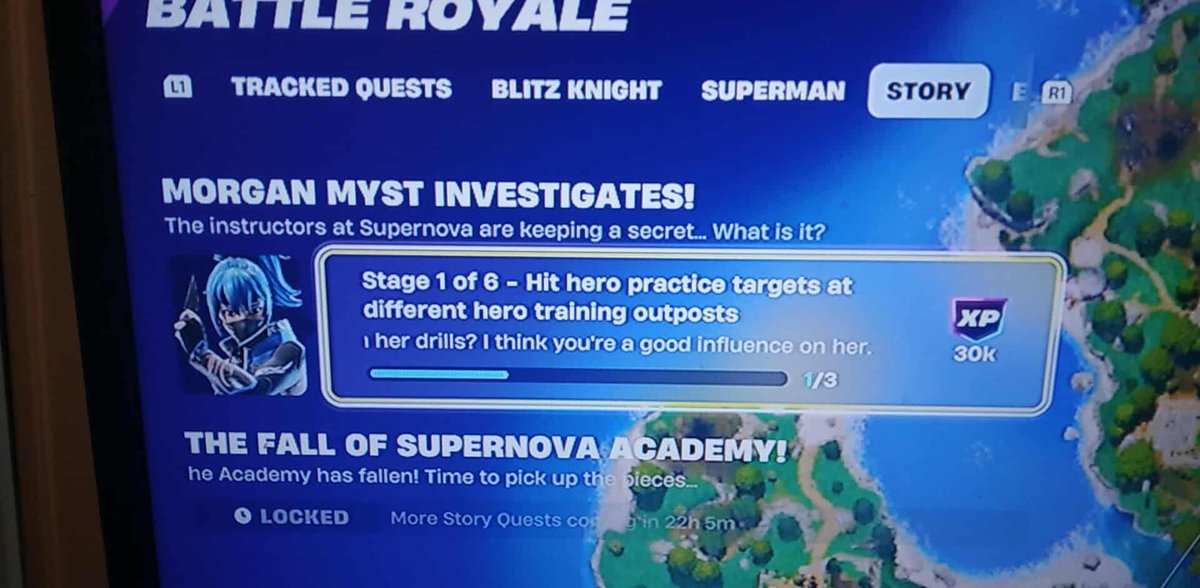 JasonNightinga8's tweet photo. @Fortnite why is this mission stil glitched after so many weeks https://t.co/gXbthpFaWg