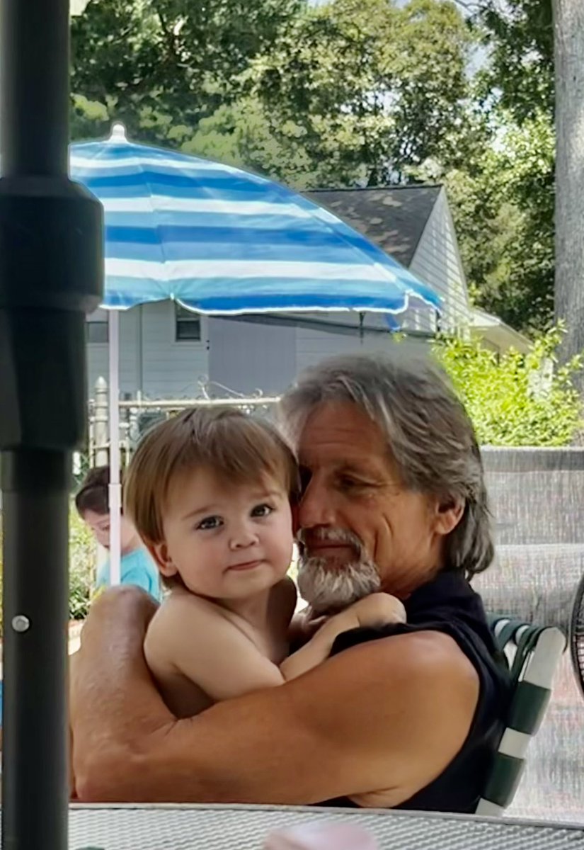 Spent quality time with Grandchild #4 today, Luca.