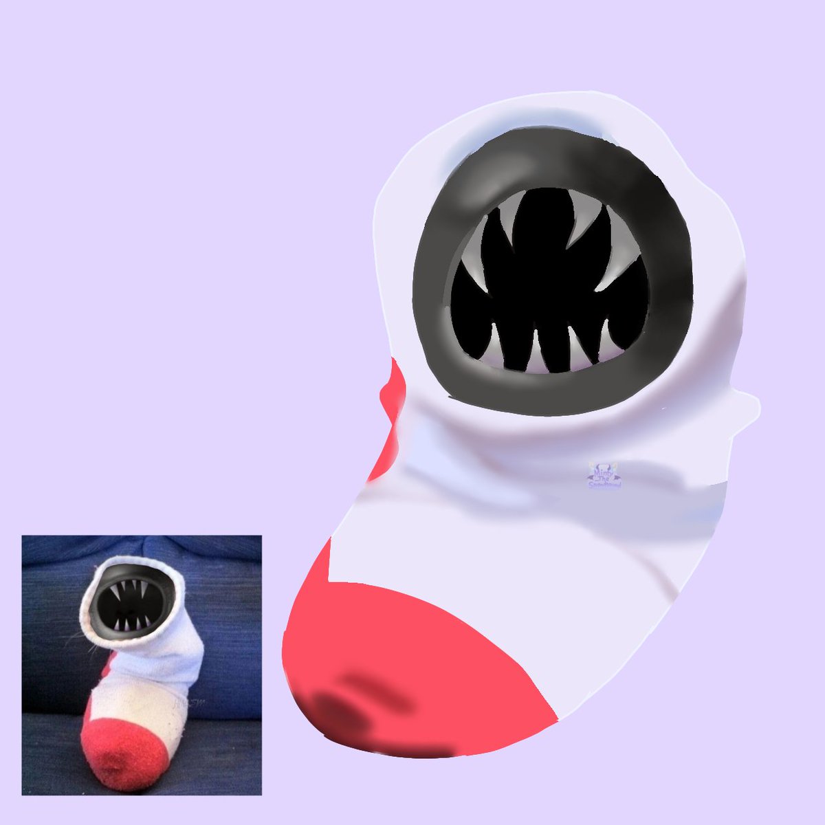 minty_snowhound's tweet image. I drew this random picture I found of sir dadadoo in a sock cause I was bored
#gartenofbanban #art #sirdadadoo