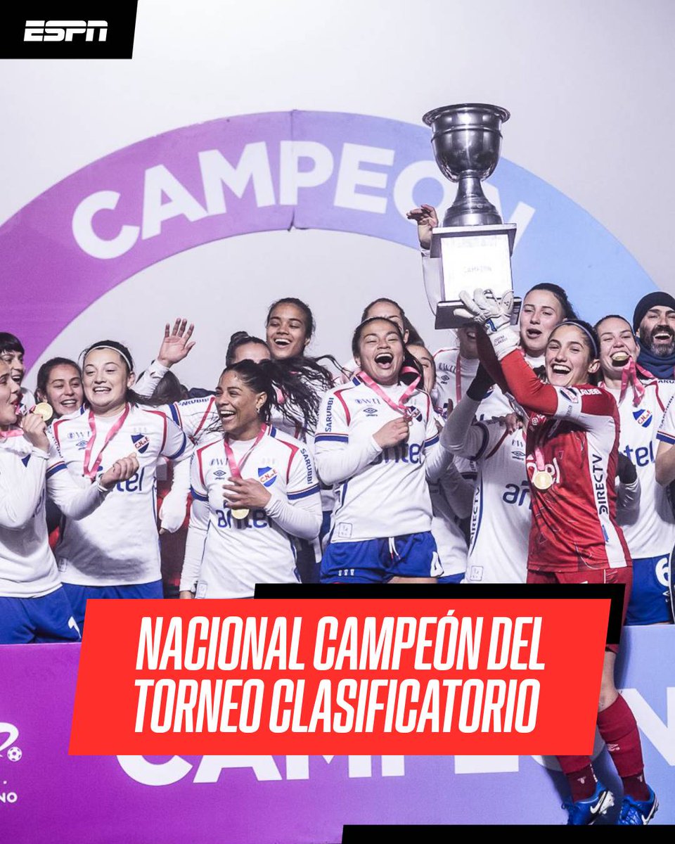 🚨 #NACIONAL CAMPEÓN 🏆

⚽️ El Bolso venció 3-1 a #DefensorSporting en la última fecha y conquistó el Torneo Clasificatorio de fútbol femenino.