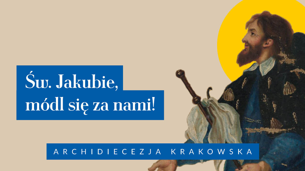 ArchKrakowska's tweet image. Dziś w liturgii przeżywamy święto św. Jakuba Apostoła, rybaka, pierwszego męczennika wśród Apostołów; patrona Hiszpanii, Portugalii, zakonów rycerskich, czapników, hospicjów, szpitali, kapeluszników, pielgrzymów i sierot 👦👣🏬
_____
Św. Jakubie, wstawiaj się za nami!