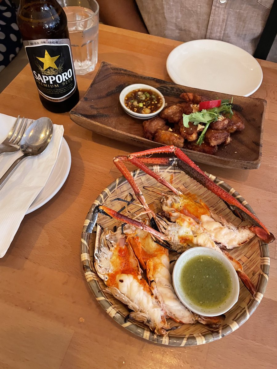 AudreyEstok's tweet image. Back to the hotel and basking in the gloriousness that was Orville Peck as Emcee in Cabaret, an insanely amazing Thai dinner and 2 gin and tonics. ✨