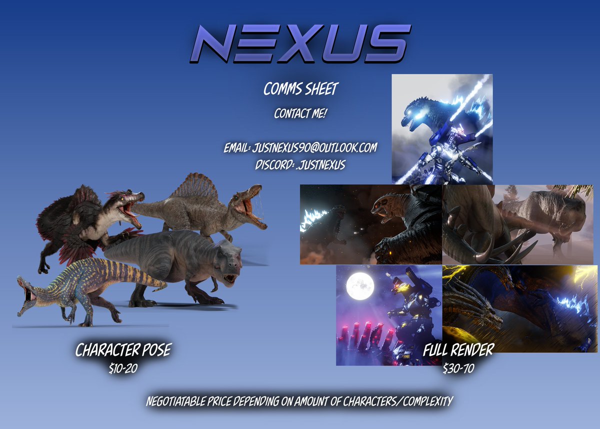 TheNexusVerse's tweet image. I made my first comm sheet for anyone who's interested. Email me, message me on discord or you can DM me here!