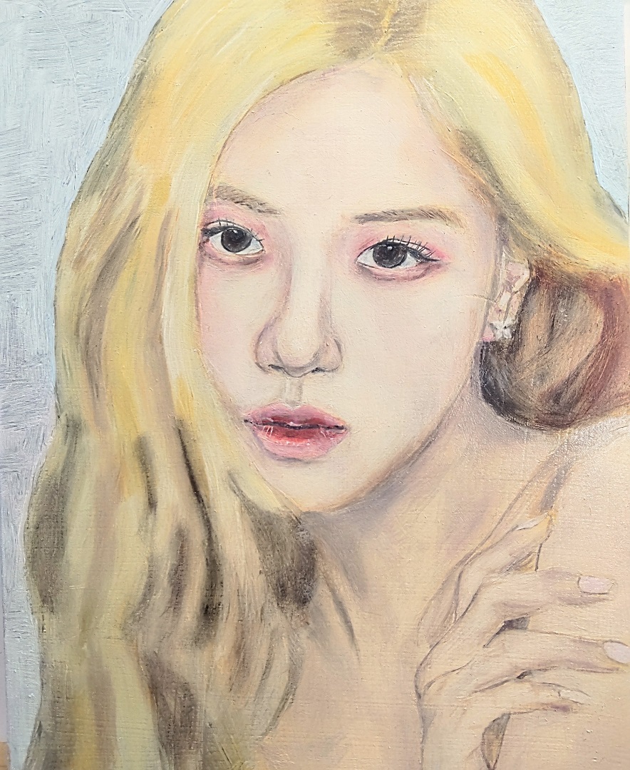 rich2nd_lvr_3rd's tweet image. BLACKPINK　ROSÉ
色付けはじめました！