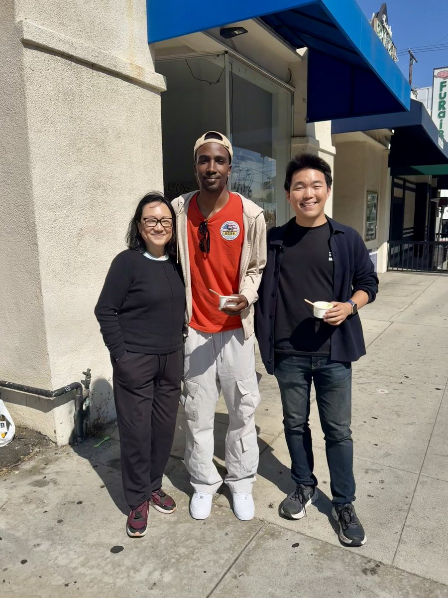 Had lunch today with my friends <a href="/Victorshi2020/">Victor Shi</a> and <a href="/scatepark/">Cate Park</a> in Los Angeles. Great pasta, great advice, and great weather. So glad I got to see them!