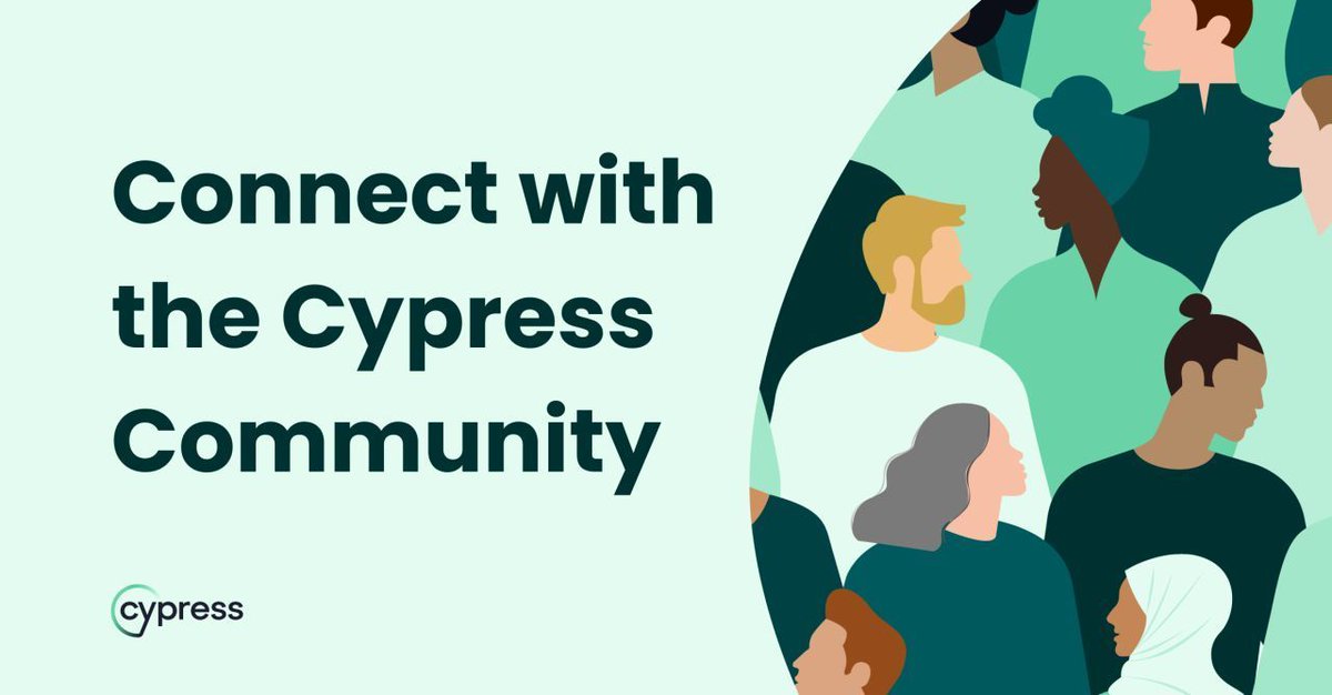 Cypress_io's tweet image. Weekend Warriors: Meet your new BFF in the Cypress Discord. 💚

Join us for tips, tricks, best practices, and so much more.

Check it out: discord.com/invite/cypress