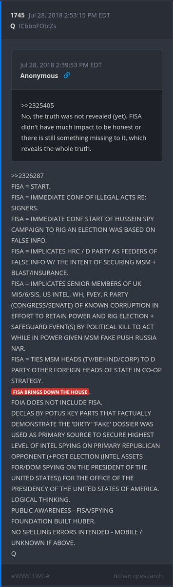 PillerRed's tweet image. BQQM! 
FISA = START.
FISA BRINGS DOWN THE HOUSE!...

#Obamagate
#FISAgate
#Spygate
#RussiaHoax