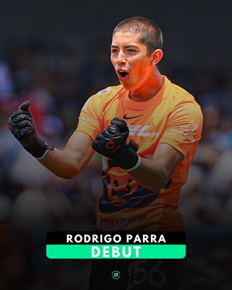 ✅🧤¡DEBUTA PORTERO DE 17 AÑOS!

Rodrigo Parra sale como titular esta noche ante Santos y se estrenará en Liga MX 👏🏻

El último juego oficial de Parra fue siendo campeón del torneo sub17, ahora está viviendo el sueño 💫
