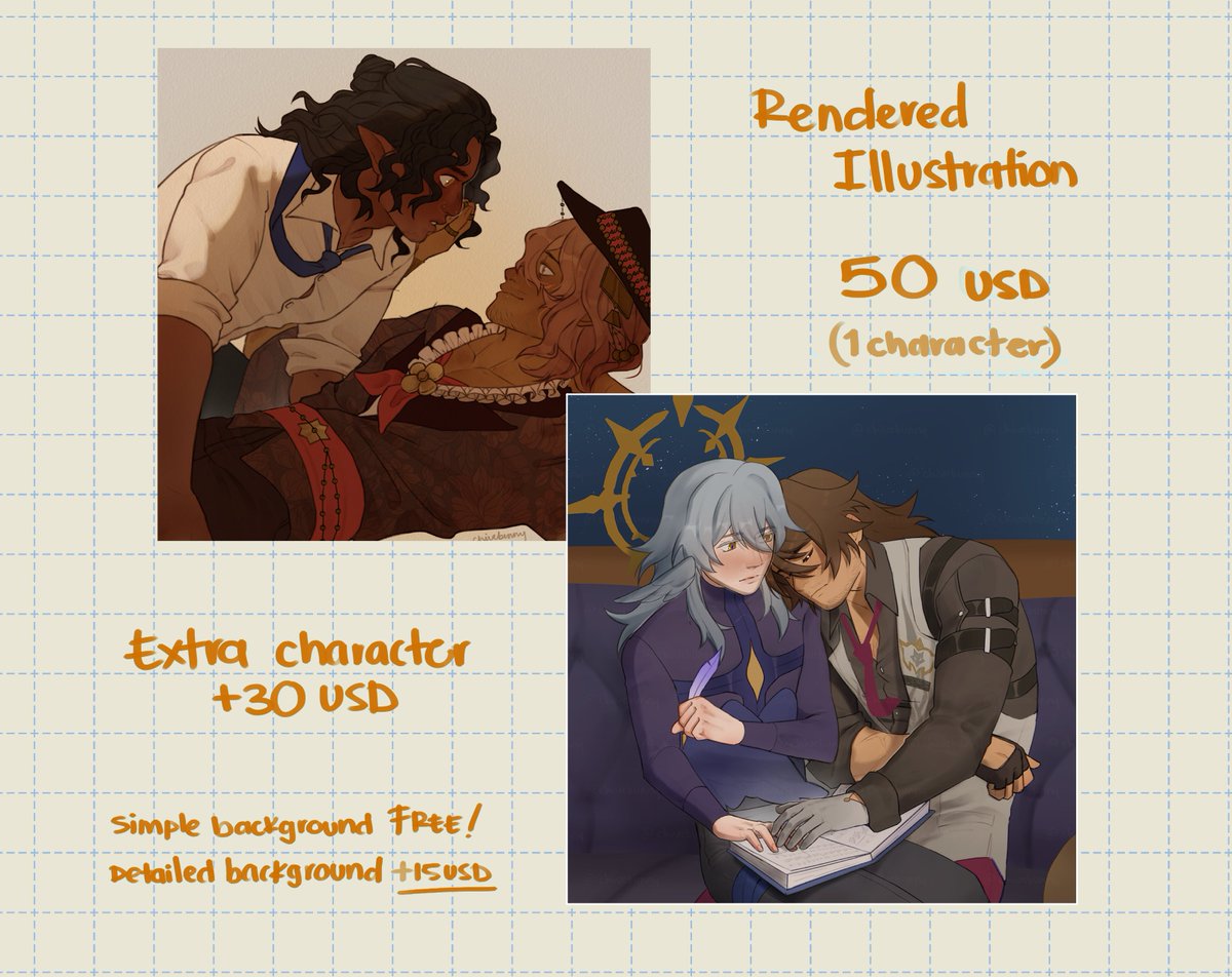 chivebunny's tweet image. Opening summer commissions! Closing the cap in a week :D
Fanart, dnd ocs just as regular oc's are all welcome!
If you are interested, dm me!
Feel free to ask any questions in replies or dms! rt's are heavily appreciated!! Thank you for your support &lt;3