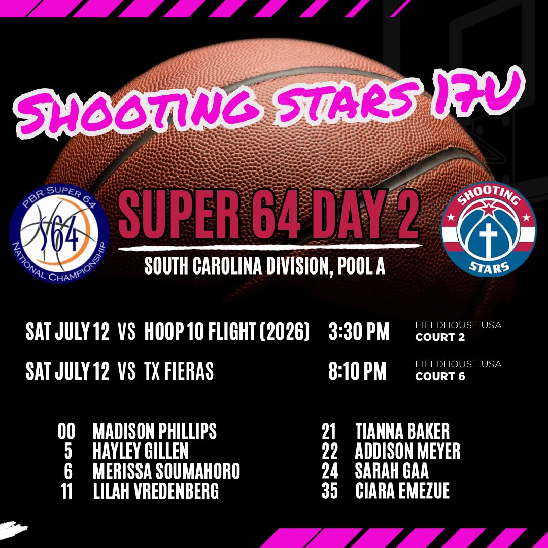 Sarah Gaa (@sarah_gaa_bb) on Twitter photo What an exciting finish for the W 50-47 in our 3:30 game! Come 👀 us play our next game on court 6 at 8:10 pm. Let’s go‼️<a href="/PBRhoops/">Premier Basketball</a> <a href="/LearyStephone/">Coach Stephon Leary</a> <a href="/chrishynes3_/">Chris Hynes</a> <a href="/merissa_sou08/">Merissa Soumahoro</a> <a href="/tianna0808/">Tianna Baker</a> <a href="/girlzprepreport/">Girlz Prep Report</a> <a href="/ACUWBB/">ACU Women’s Basketball</a> <a href="/UAFSSports/">UAFS Athletics</a> <a href="/LETUWBB/">LETU Women's Basketball</a> <a href="/USTWBB/">UST Women's Basketball</a> <a href="/NwCatsWbb/">Bearcat Basketball</a> <a href="/TXStateWBB/">Texas State WBB</a> <a href="/txweswbb/">TXWESWBB</a> What an exciting finish for the W 50-47 in our 3:30 game! Come 👀 us play our next game on court 6 at 8:10 pm. Let’s go‼️<a href="/PBRhoops/">Premier Basketball</a> <a href="/LearyStephone/">Coach Stephon Leary</a> <a href="/chrishynes3_/">Chris Hynes</a> <a href="/merissa_sou08/">Merissa Soumahoro</a> <a href="/tianna0808/">Tianna Baker</a> <a href="/girlzprepreport/">Girlz Prep Report</a> <a href="/ACUWBB/">ACU Women’s Basketball</a> <a href="/UAFSSports/">UAFS Athletics</a> <a href="/LETUWBB/">LETU Women's Basketball</a> <a href="/USTWBB/">UST Women's Basketball</a> <a href="/NwCatsWbb/">Bearcat Basketball</a> <a href="/TXStateWBB/">Texas State WBB</a> <a href="/txweswbb/">TXWESWBB</a>
