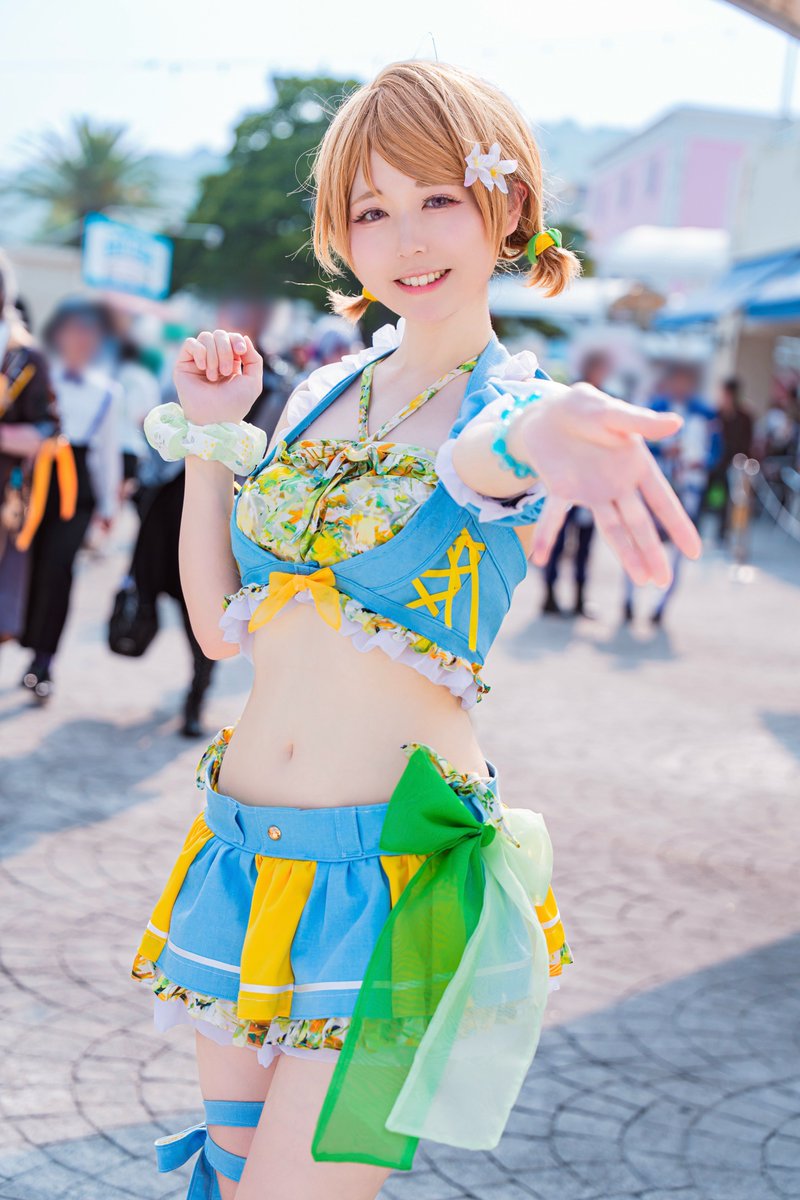 cosplay》 LoveLive🌻小泉花陽 くじ引き堂水着ver ☆*:.｡. ⛱️ photo