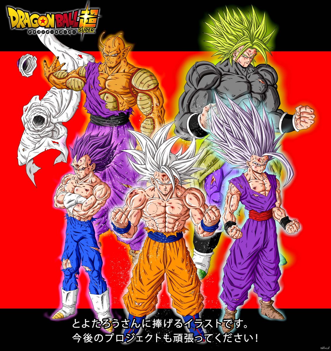 とよたろうさんに捧げるイラストです。今後のプロジェクトも頑張ってください！
-
Drawing dedicated to <a href="/TOYOTARO_Vjump/">とよたろう</a>. Good luck with your new projects!
-
Dibujo dedicado a Toyotaro. ¡Mucha suerte con tus nuevos proyectos!