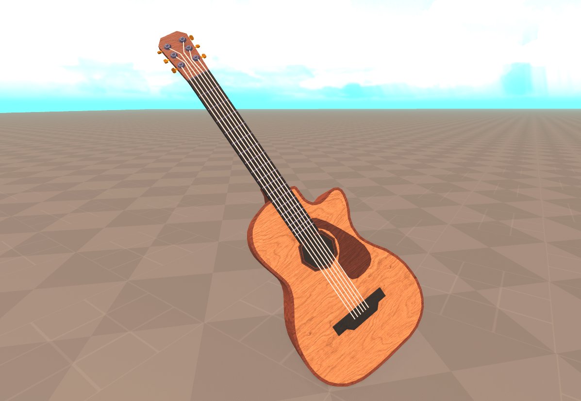 "Some people call this a Geetar"
#RobloxDev / #RobloxStudio  / #Blender