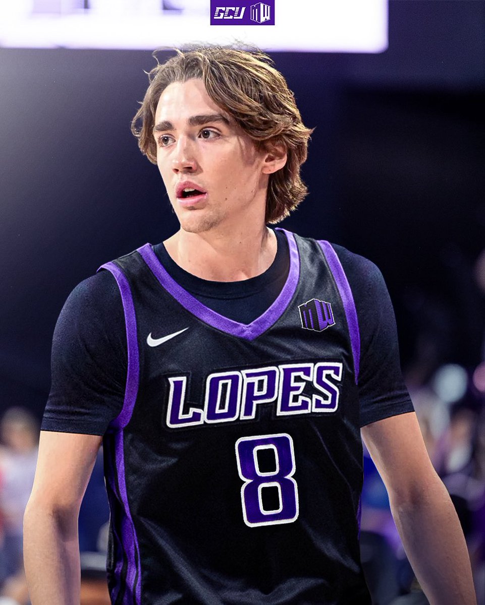 GCU_MBB's tweet image. Which jersey will look the best with that new @MountainWest patch? ๐ค๐ชก
