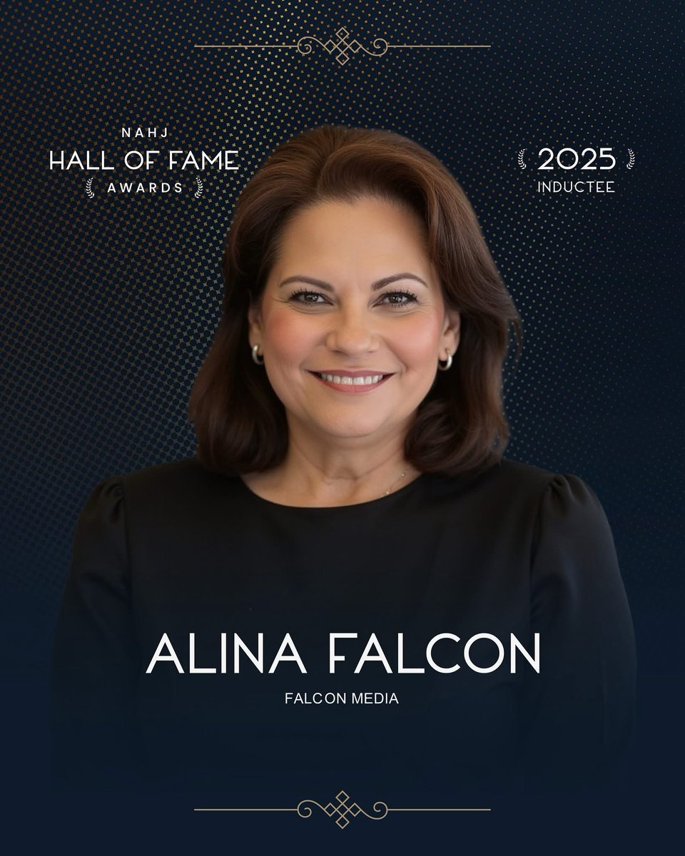 JuanTF's tweet photo. So proud to share that my mother, Alina Falcón, is being inducted into the @NAHJ Hall of Fame tonight. The daughter of Cuban immigrants, she broke barriers in journalism—and inspired my own path. A true pioneer. A shining star. Te quiero, Mami. 🌟 #NAHJ #HallOfFame @falconalina https://t.co/fNhHs4bUXp