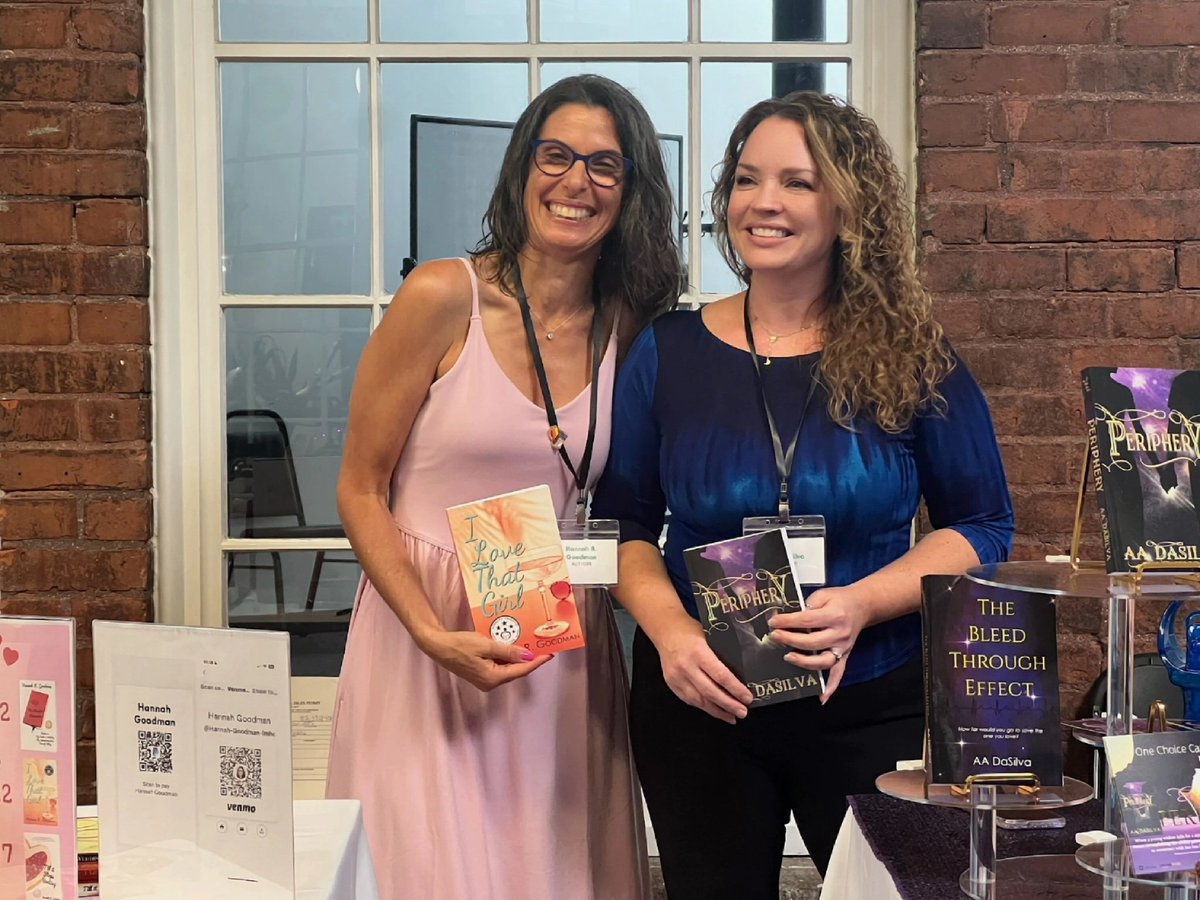 aadasilva1's tweet photo. Had a great time at the Book Festival today with @hannahrgoodman and so  many incredible authors, vendors, and readers! Thank you for an amazing day! #WritingCommunity #bookevent https://t.co/uEsujCoMlo