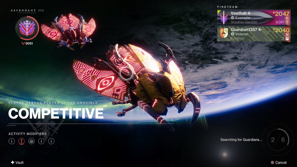 Shoutout to <a href="/Pxlidan/">Pally</a> for the duo queue pvp session
Knocked out flawless and got ascendant in comp