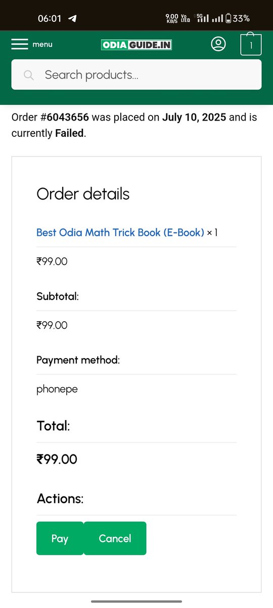 Chandra02610038's tweet photo. ଭାଇ ମାନେ ଦୟାକରି ଅନଲାଇନ E-book order ବେଳେ ଭଲସେ ବୁଝି ବିଚାରି , review ଦେଖିକି ପେମେଣ୍ଟ କରିବେ ନହେଲେ ମୋ ଭଳି ଠକାମୀ ର ଶିକାର ହେବେ Pay କଲା ପରେ failed କରି ଦେଇ ଆଉ pdf ଦେଉ ନାହାନ୍ତି। Call କଲେ no response ତଳେ କିଛି proof ଦଉଚି ଦେଖନ୍ତୁ ଏବଂ ତାଙ୍କୁ tag କରନ୍ତୁ। #odisha #RI_EXM https://t.co/VCmAsaNAXS