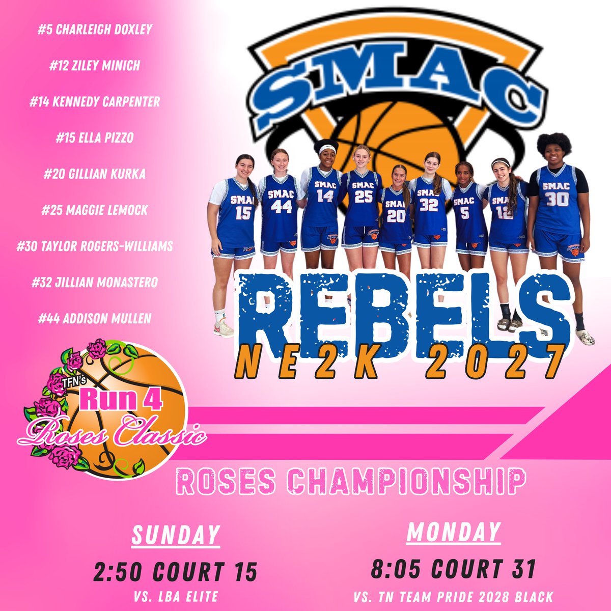MaggieLemock's tweet image. I am super excited for The Run for Roses Championship! Here is our Schedule!