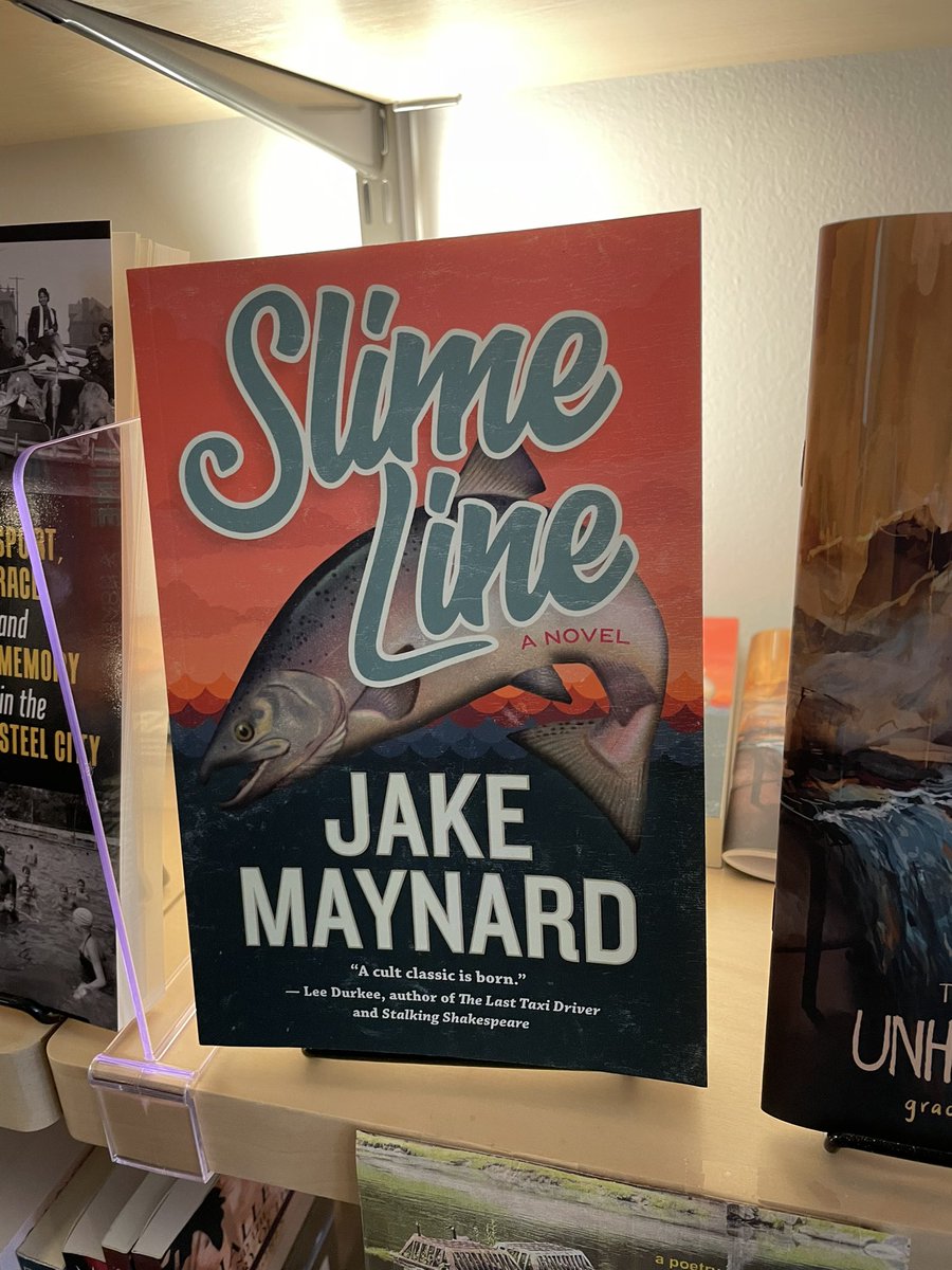 DerekKrissoff's tweet image. Saw this today at Stay Gold Books in Pittsburgh—a title I worked with colleagues to sign just as I was leaving WVU. It’s debut fiction with “tough” settings (fishing industry, Alaska, western PA). A pivotal scene takes place at Sheetz. Maybe it’s your kind of thing.
