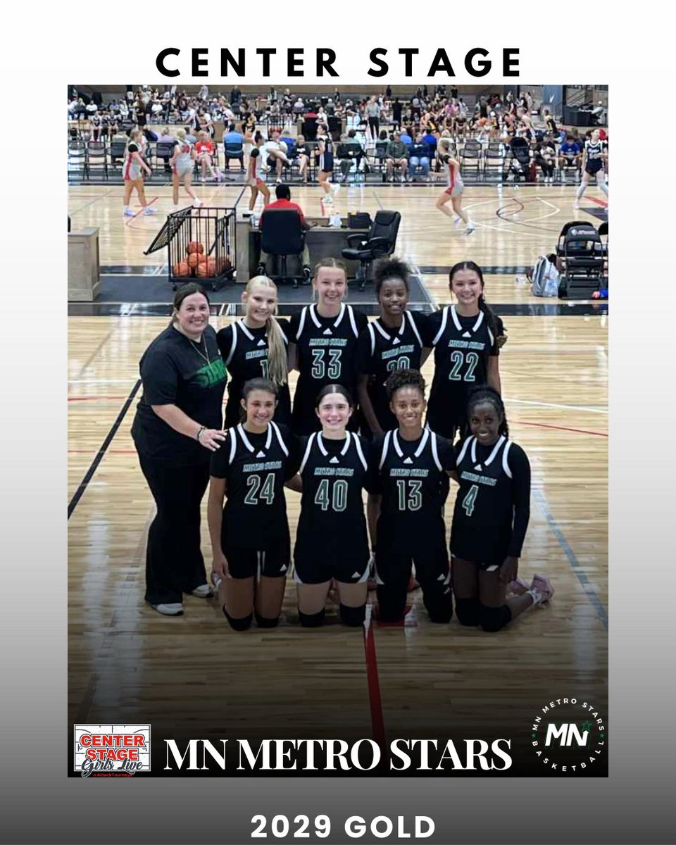 Center Stage 

2029 Gold ended 2-1 after day 2 in Iowa, another day to compete! 

#metrostarsfamily #3SSBGirls