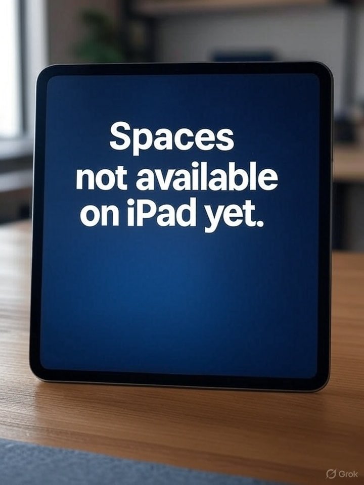What the heck? Spaces not available on IPAD
They say they are working on it! How long will that take?