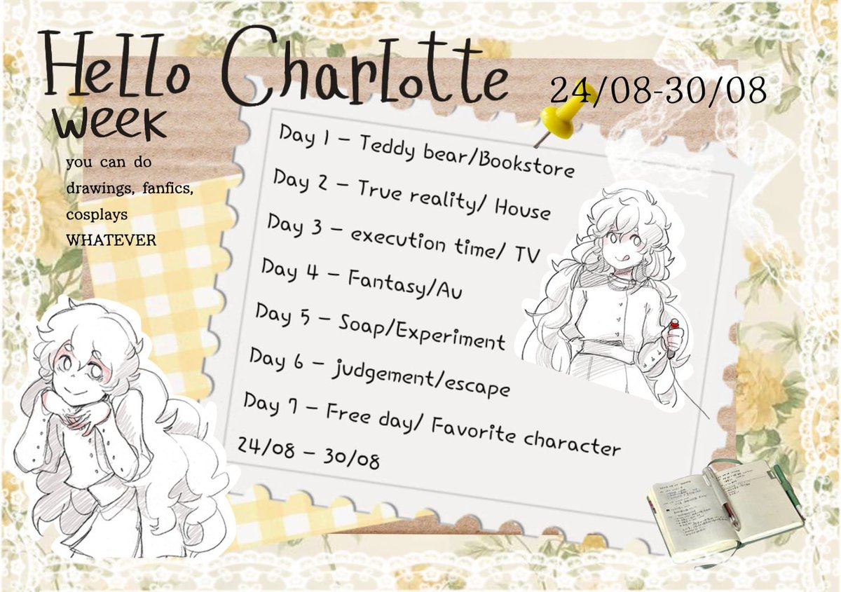 Gurokaw's tweet image. HELLO CHARLOTTE WEEK!!!
08/24 - 08/30
#hctwt #hellocharlotte #hellocharlottetwt
RT & LIKE
Use #HelloCharlotteWeek2025