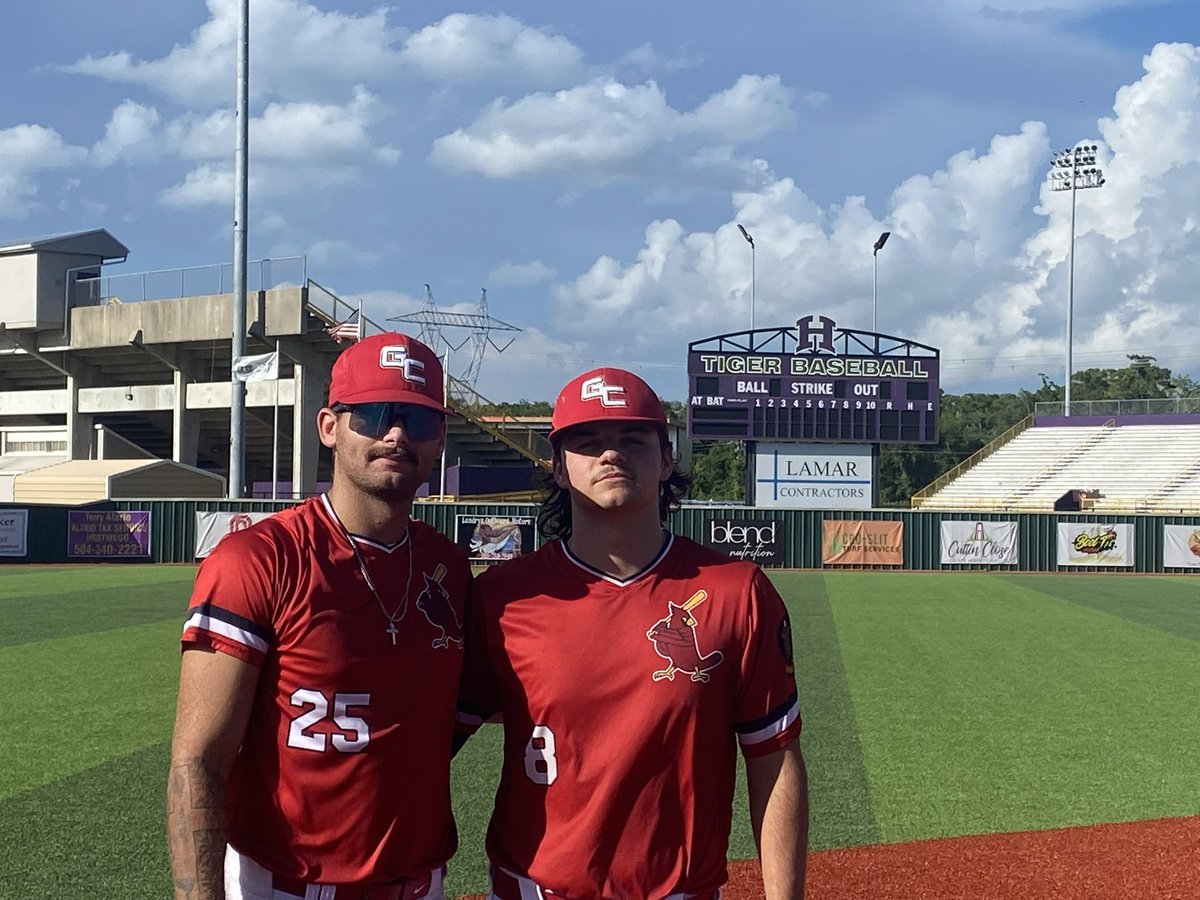 Gibbs Construction Cardinals (@gccardinals) on Twitter photo Cards (20-1) win 6-4 over La Legends at Hahnville!
Top performers
At the plate
<a href="/Luca_Salt9/">Luca Saltaformaggio</a> 2-2 3RBI
<a href="/MasonLeBlanc25/">Mason LeBlanc</a> 1-2 HR 2 RBI
On the mound
<a href="/natebabin22/">Nate Babin</a> Winning Pitcher - 3 2/3 IP 3 Ks
<a href="/KadeLaCoste2025/">Kade LaCoste</a> Save 1 1/3 IP 3 Ks
Back in action on Sunday at UNO for 11:15 am Cards (20-1) win 6-4 over La Legends at Hahnville!
Top performers
At the plate
<a href="/Luca_Salt9/">Luca Saltaformaggio</a> 2-2 3RBI
<a href="/MasonLeBlanc25/">Mason LeBlanc</a> 1-2 HR 2 RBI
On the mound
<a href="/natebabin22/">Nate Babin</a> Winning Pitcher - 3 2/3 IP 3 Ks
<a href="/KadeLaCoste2025/">Kade LaCoste</a> Save 1 1/3 IP 3 Ks
Back in action on Sunday at UNO for 11:15 am