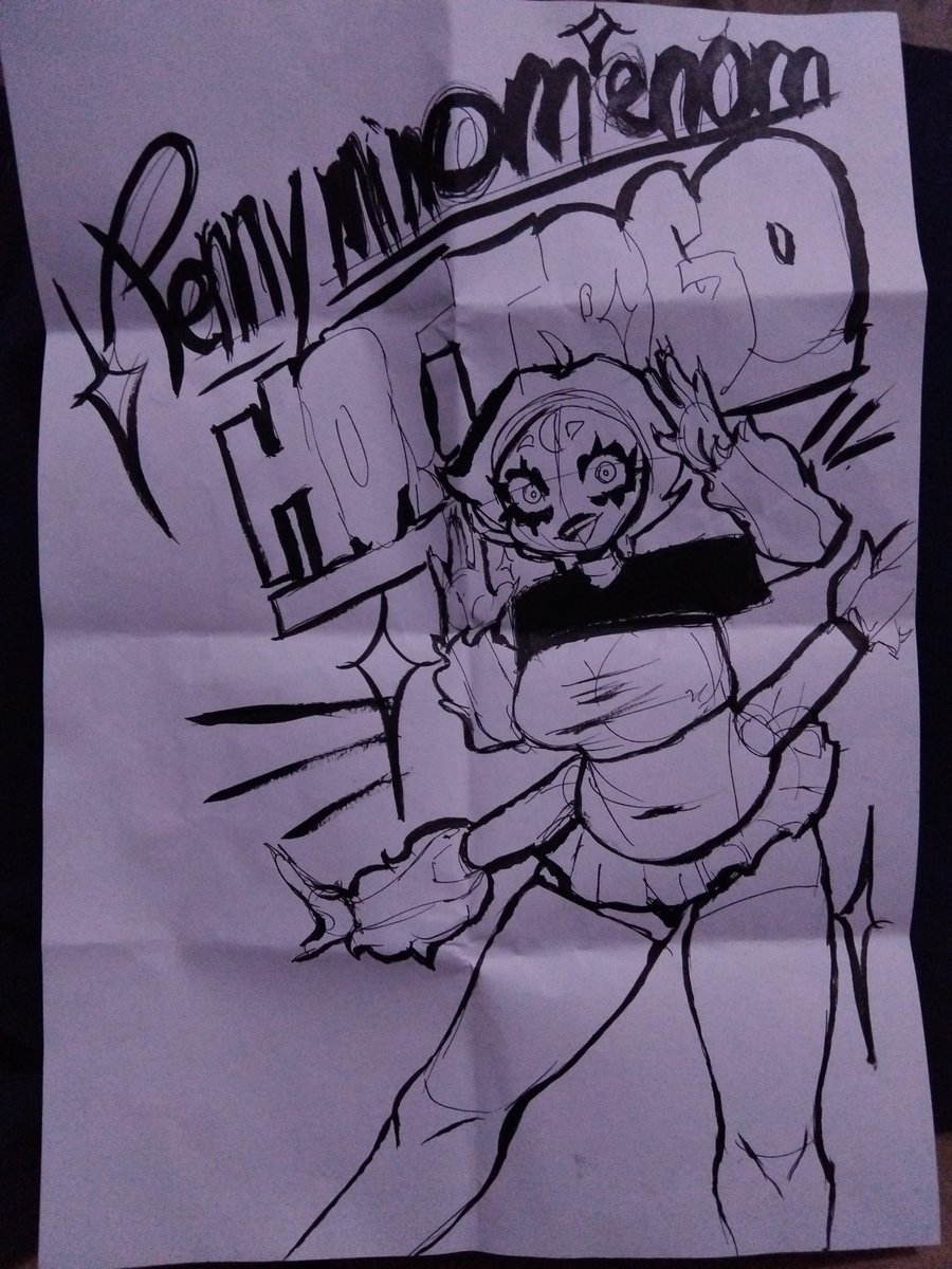 Gente, vo dormir fora de casa DE NOVO
Mas no evento que eu fui de nerdola aqui da região teve uma oficina com o Marcelo D'salete sobre quadrinhos
Eu esqueci a minha atividade lá KAAAKAKAKA AAAAAAA
MAS eu fiz esse deseinho lá E escrevi PENNYNINOMENOM ERRADO ALIÁS KAKSKAKAKA AAAAAA