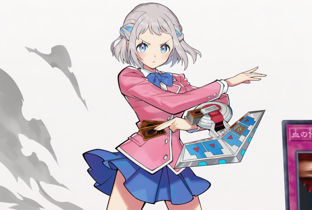 0ldd0r0thy's tweet image. 憧れを撃ち抜くんだ #学マス #葛城リーリヤ #遊戯王