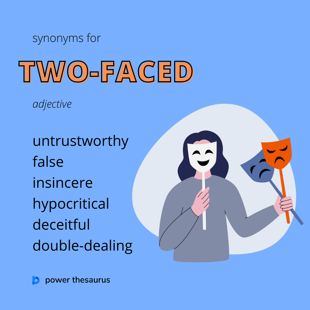 thsr.us/two-faced

Someone who is "two-faced" is not sincere, saying unpleasant things about you to other people while seeming to be pleasant when they are with you.

E.g. "I don't trust her - I suspect she's a bit two-faced."

#synonym #thesaurus #learnenglish #ielts