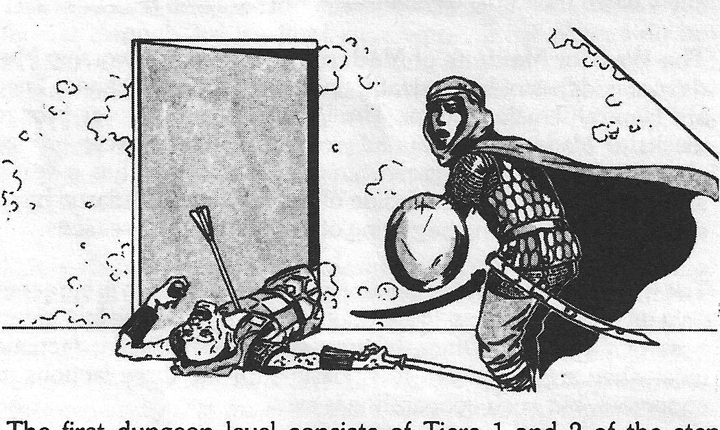 Truly one of the best D&amp;D modules ever written. What a way to start an adventure.

B4, The Lost City by Tom Moldvay
🖼️ by Jim Holloway