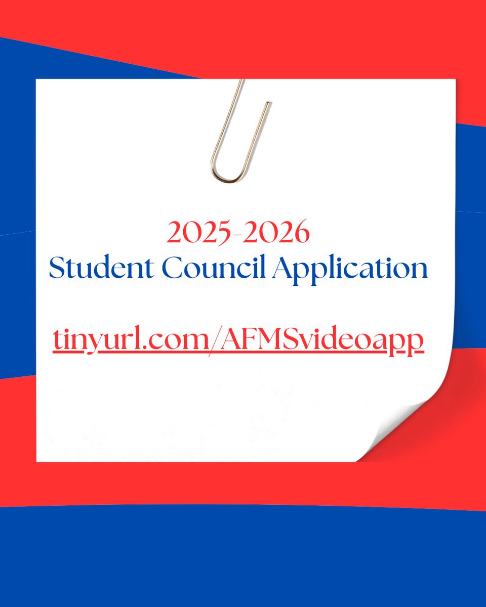 JohnsonAFMS's tweet image. Attention: we are looking for student leaders who want to plan, organize, and setup events for our school! Use the link to complete the application.