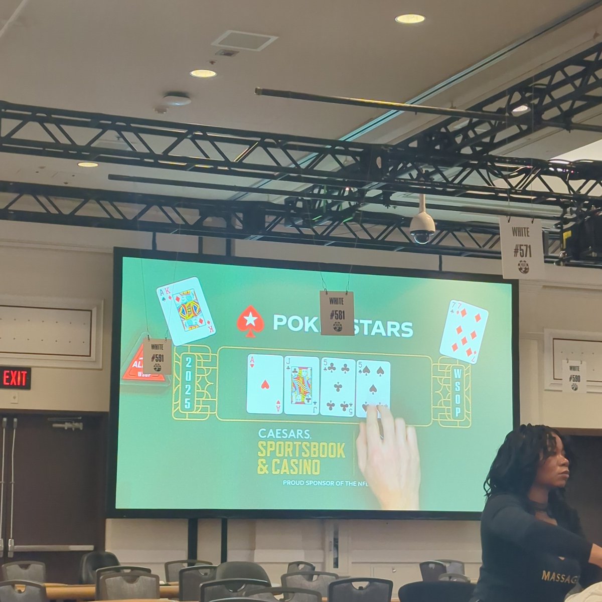 The collective groan from the room when the ace hit the flop. 😂😂