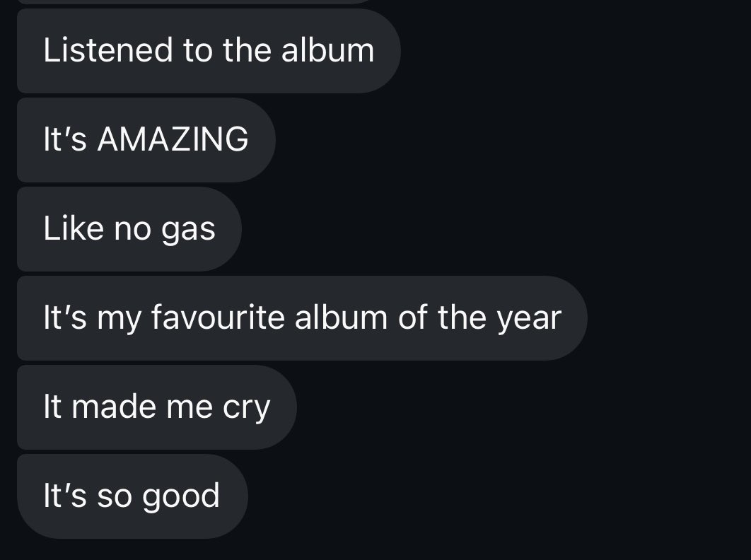 My agent just sent me this. Can’t wait for u all to hear it 🥹

We r so back