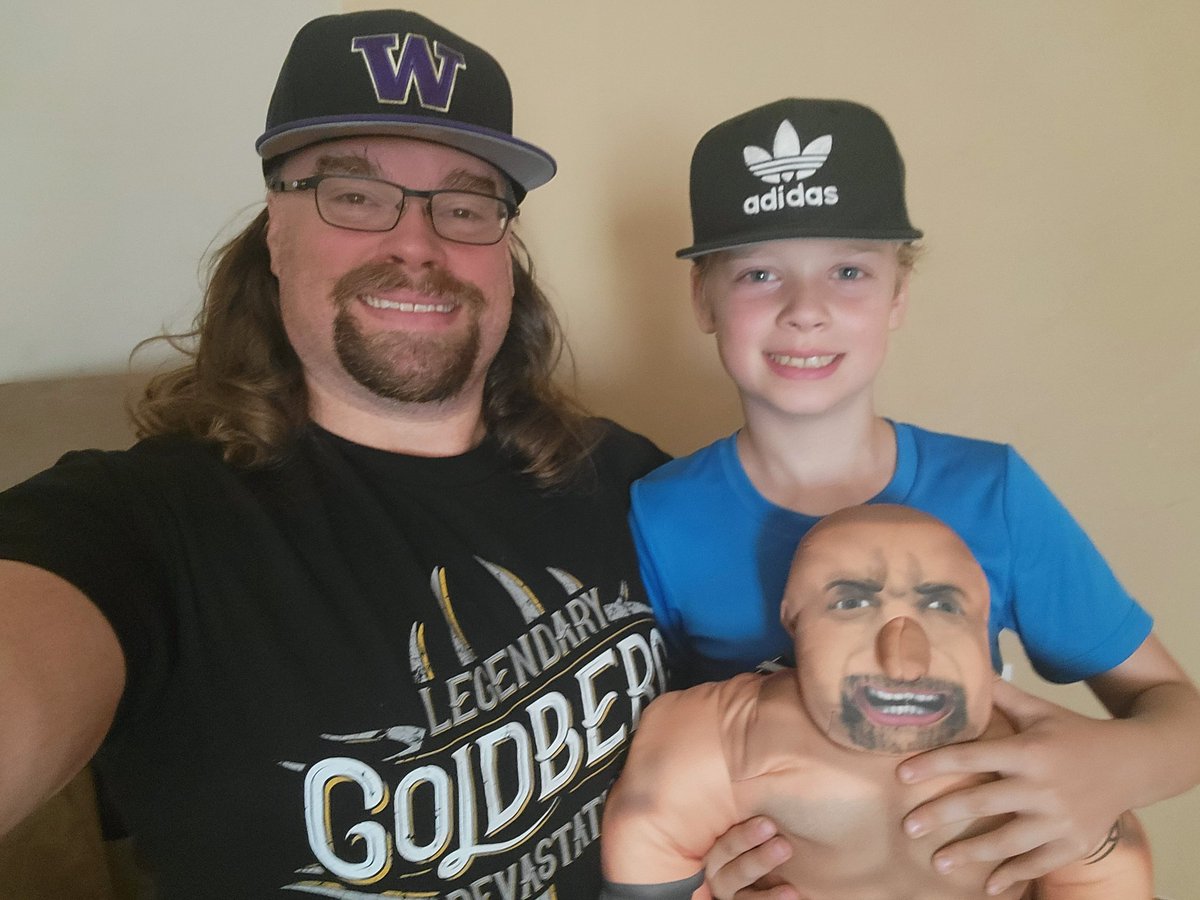 He's ready to finally watch his favorite wrestler, <a href="/Goldberg/">Bill Goldberg</a>! #SNME