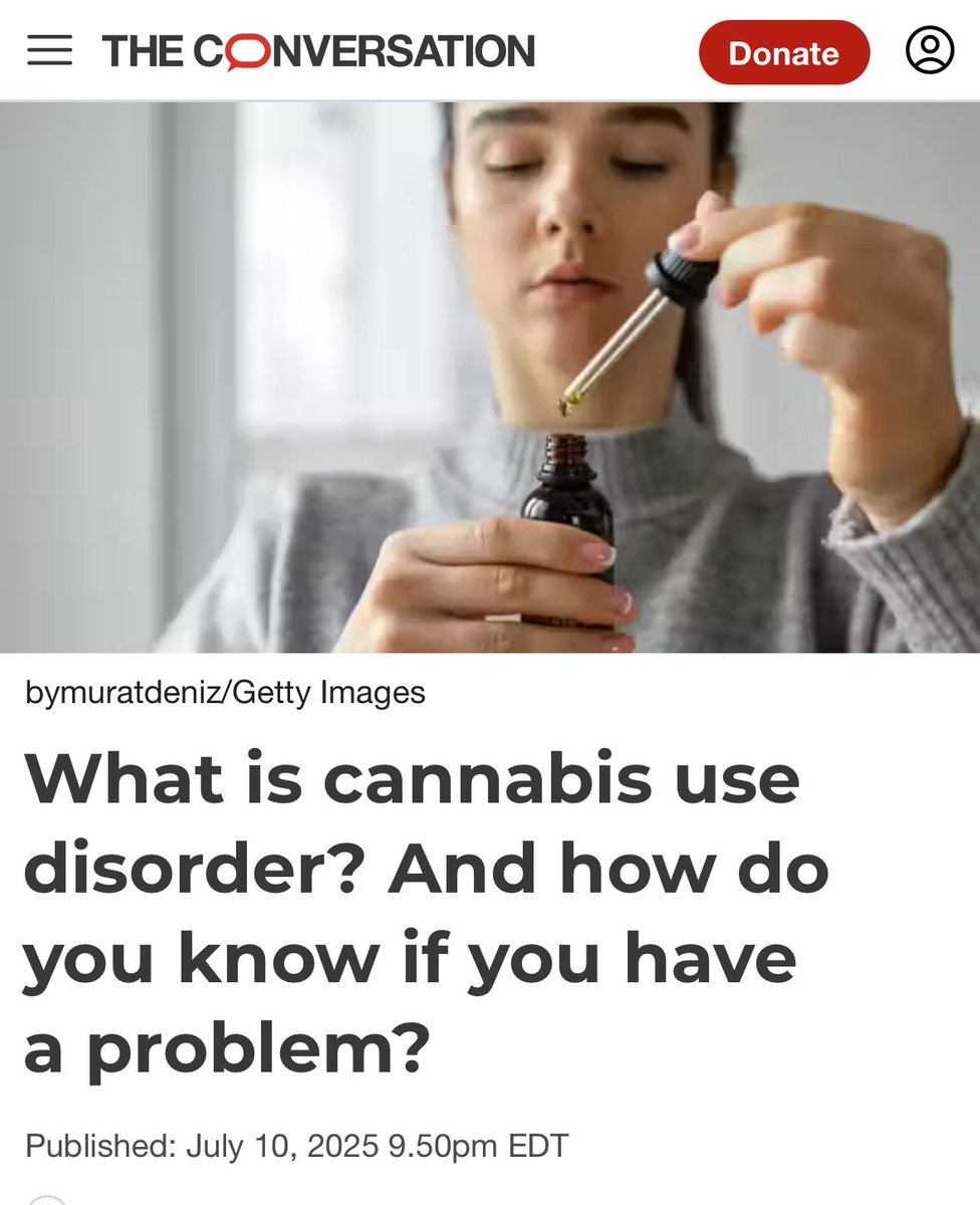 Check out this Conversation article on Cannabis use disorder by #NCYSUR Dani Dawson and colleagues 

theconversation.com/what-is-cannab…