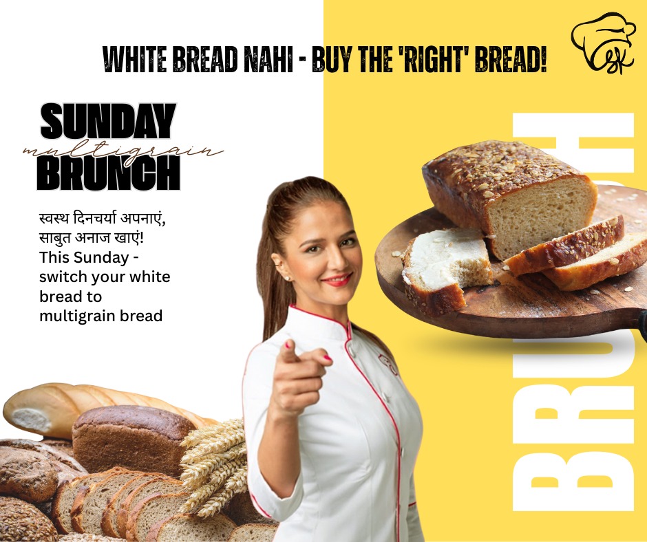 ChefShipra's tweet image. Healthy eating choice for your #sundaybrunch🥗🌾
#HealthyEating #Multigrain #WholeGrains #Nutrition #SundayBrunch #ShipraKhanna