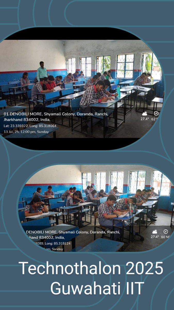 kvhinoo1ranchi's tweet image. Students at #PMShri #KV Hinoo take part in brainstorming session in #Technothlon 2025 organised by #GuwahatiIIT 
#examday
#competition
#IIT 
#technology