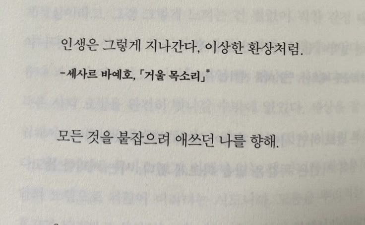 인생은 그렇게 지나간다.
이상한 환상처럼.