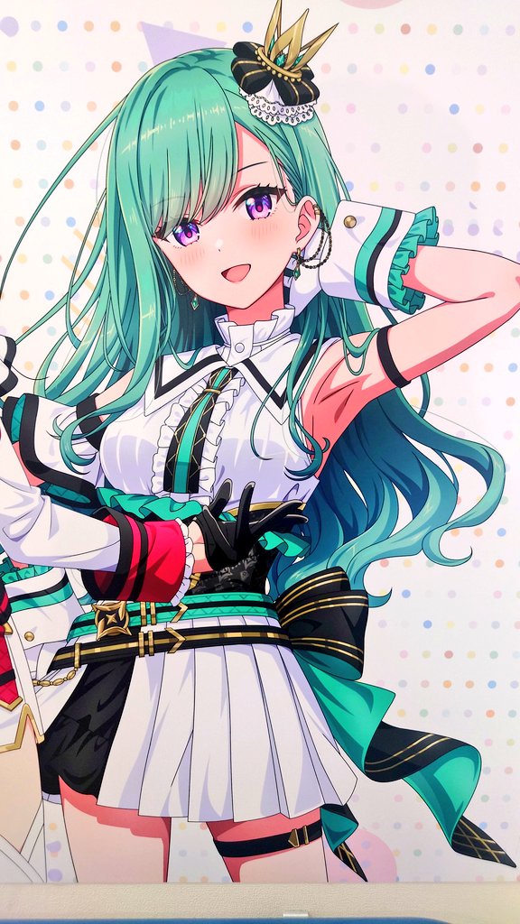 「久々に池袋本店いったらぶいすぽ壁にあってお写真撮っちゃうでしょ」|しろむのイラスト